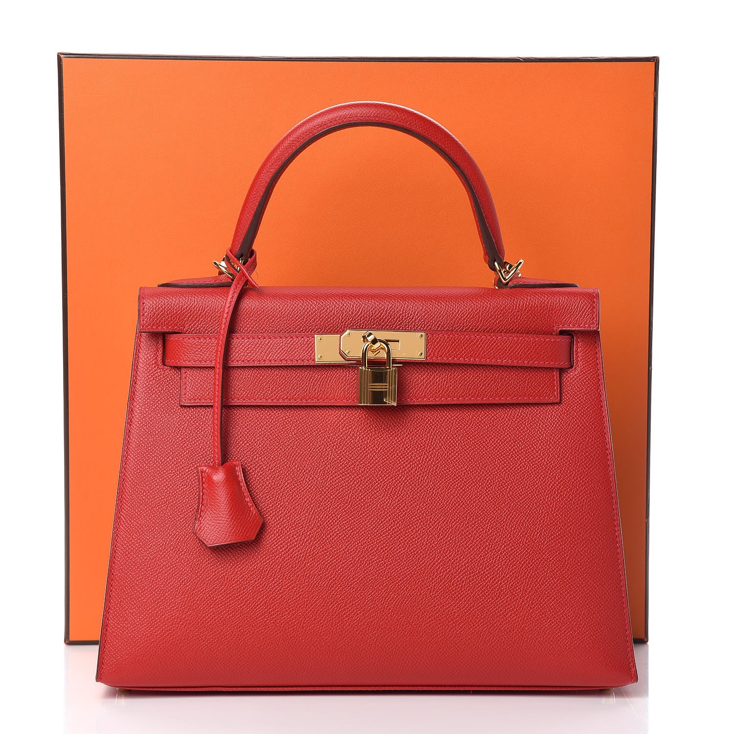 Hermes Epsom Kelly Sellier 28 Rouge Casaque 12 of 12