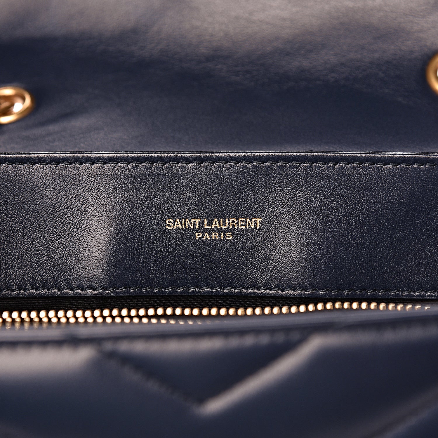 Saint Laurent Calfskin Y Calfskin Monogram Small Loulou Chain Satchel Denim Brut 6 of 14