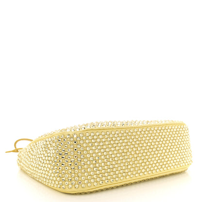 Prada Satin Crystal Re-Edition 2005 Shoulder Bag Ananas 4 of 11