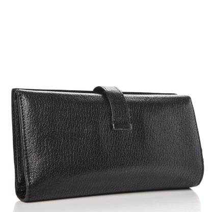 Hermes Chevre Mysore Tri-Fold Bearn Wallet Black 3 of 12