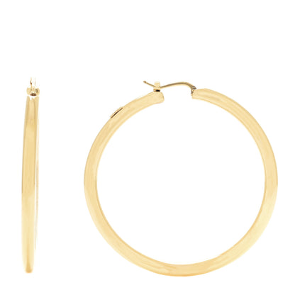 Roberto Coin 18K Yellow Gold Perfect Hoop Classic Large Thick Earrings 1 of 4
