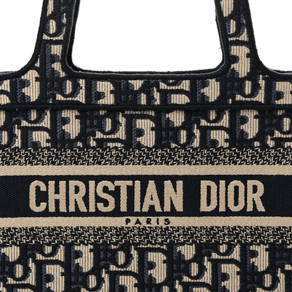 Christian Dior Oblique Mini Book Tote Blue Multicolor 8 of 12