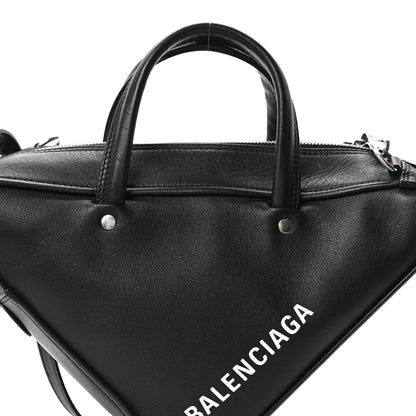 Balenciaga Calfskin S Triangle Duffle Black 8 of 10