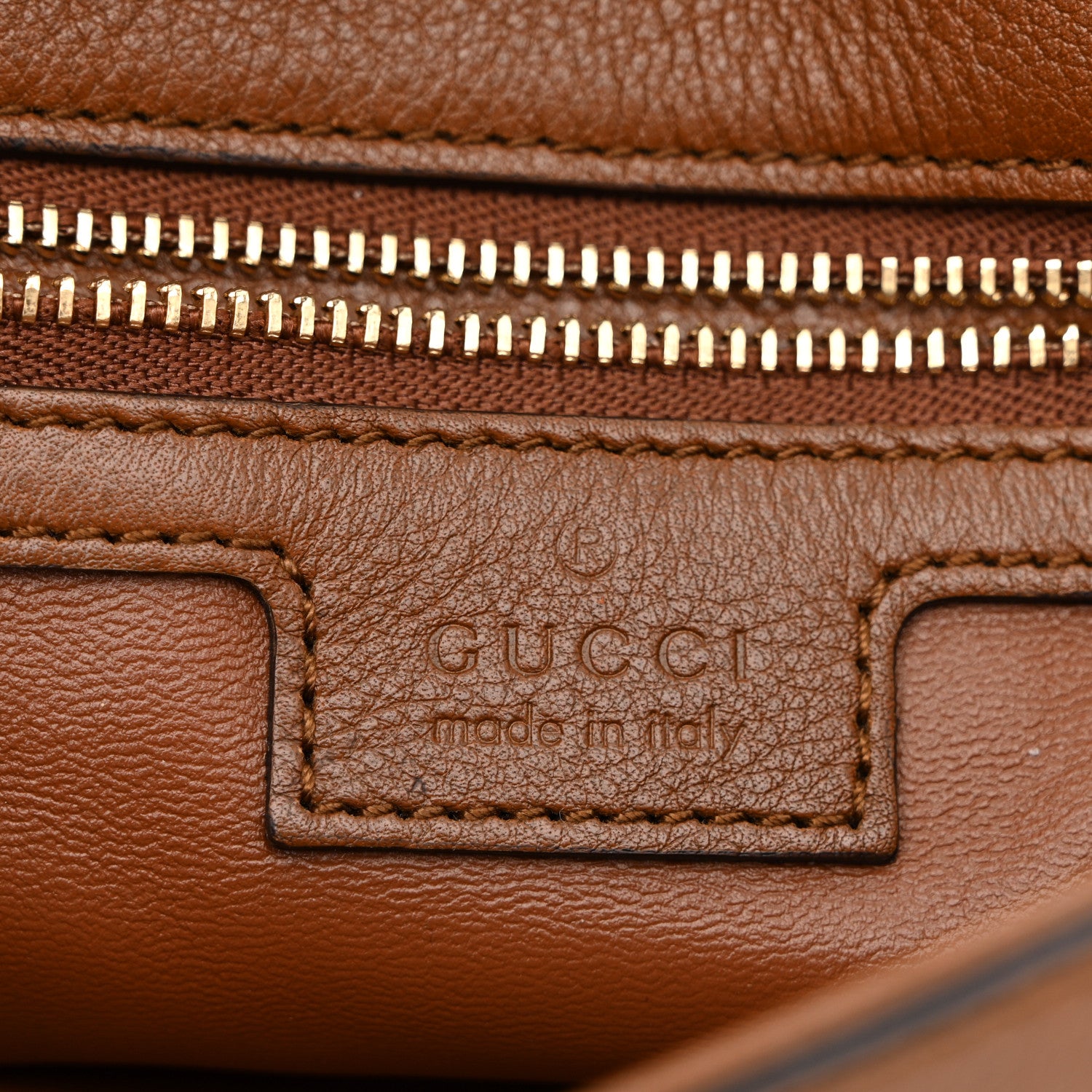 Gucci Roxy Calfskin Blondie Chain Shoulder Flap Bag Blondie Cognac 6 of 13