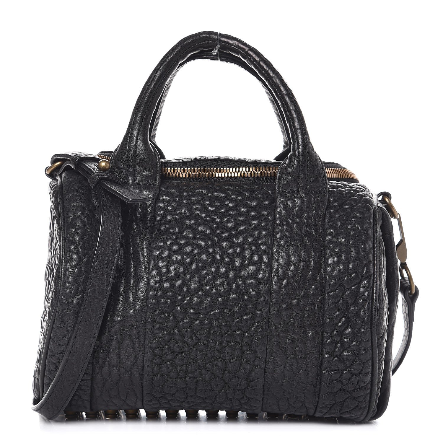 Alexander Wang Pebbled Lambskin Rockie Black Pale Gold Hardware 1 of 7