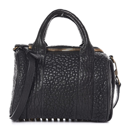 Alexander Wang Pebbled Lambskin Rockie Black Pale Gold Hardware 1 of 7