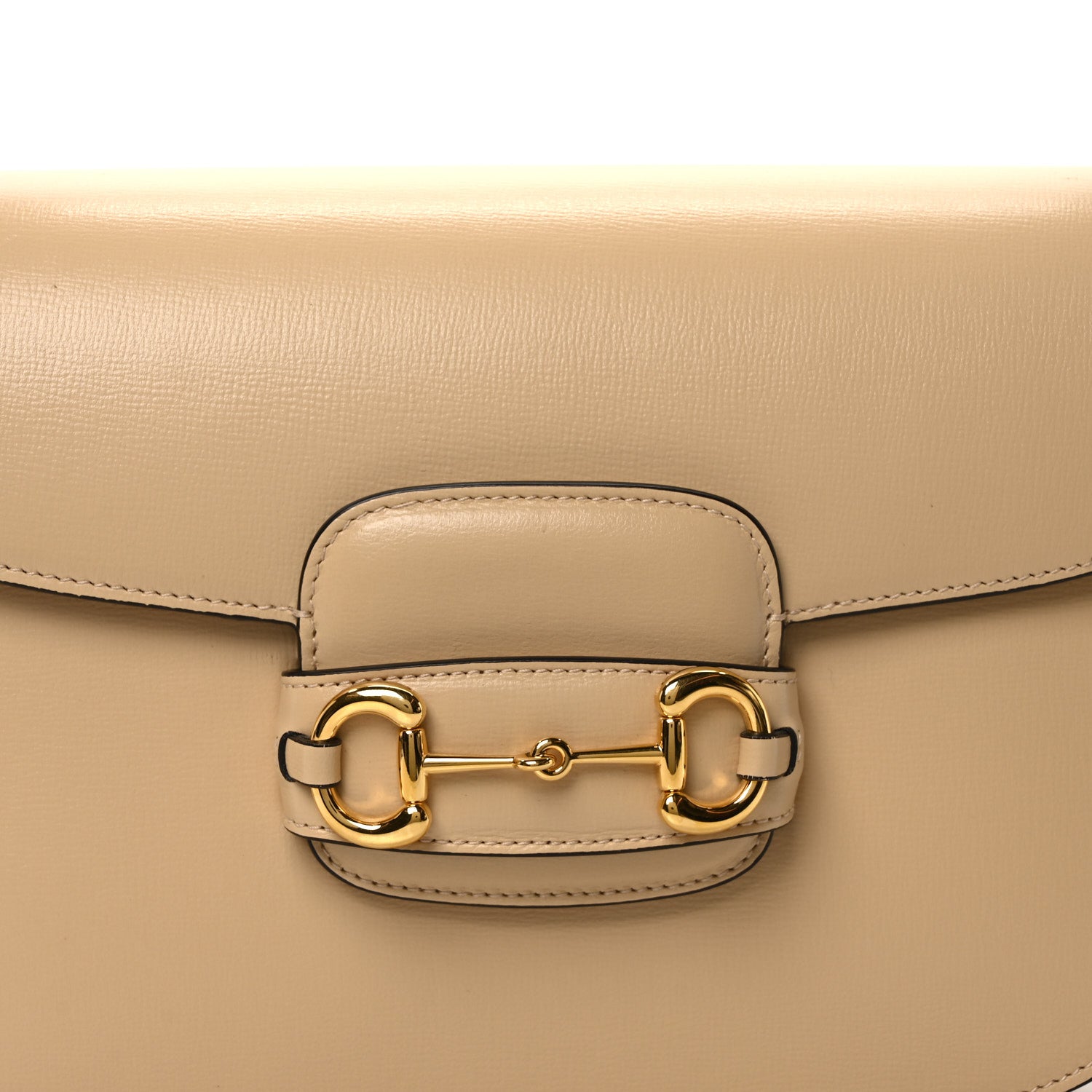 Gucci Azalea Calfskin Horsebit 1955 Shoulder Bag Bubble Tea 13 of 19