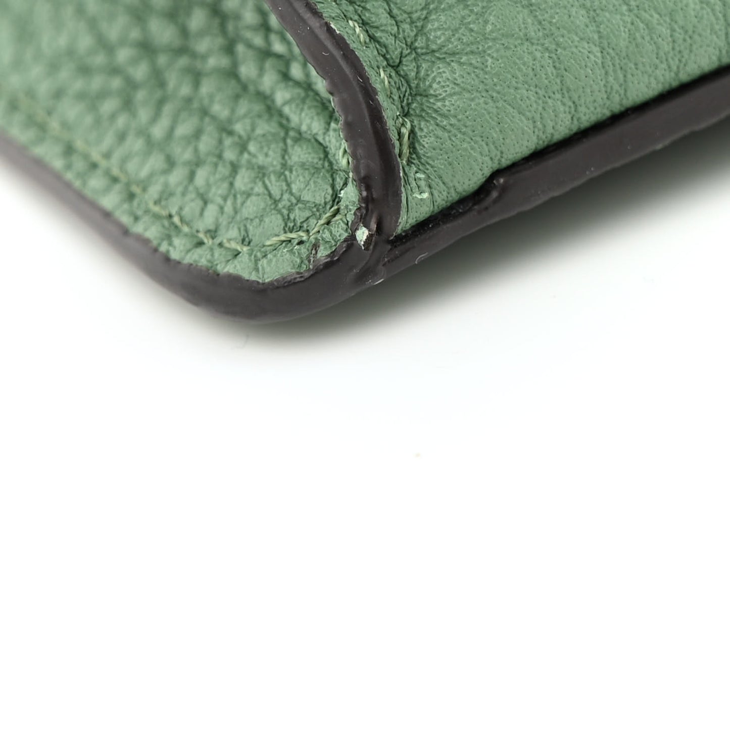Cuoio Romano Vitello Cover Bi-Color Peekaboo I See U X Cross Satchel Green Island Maya
