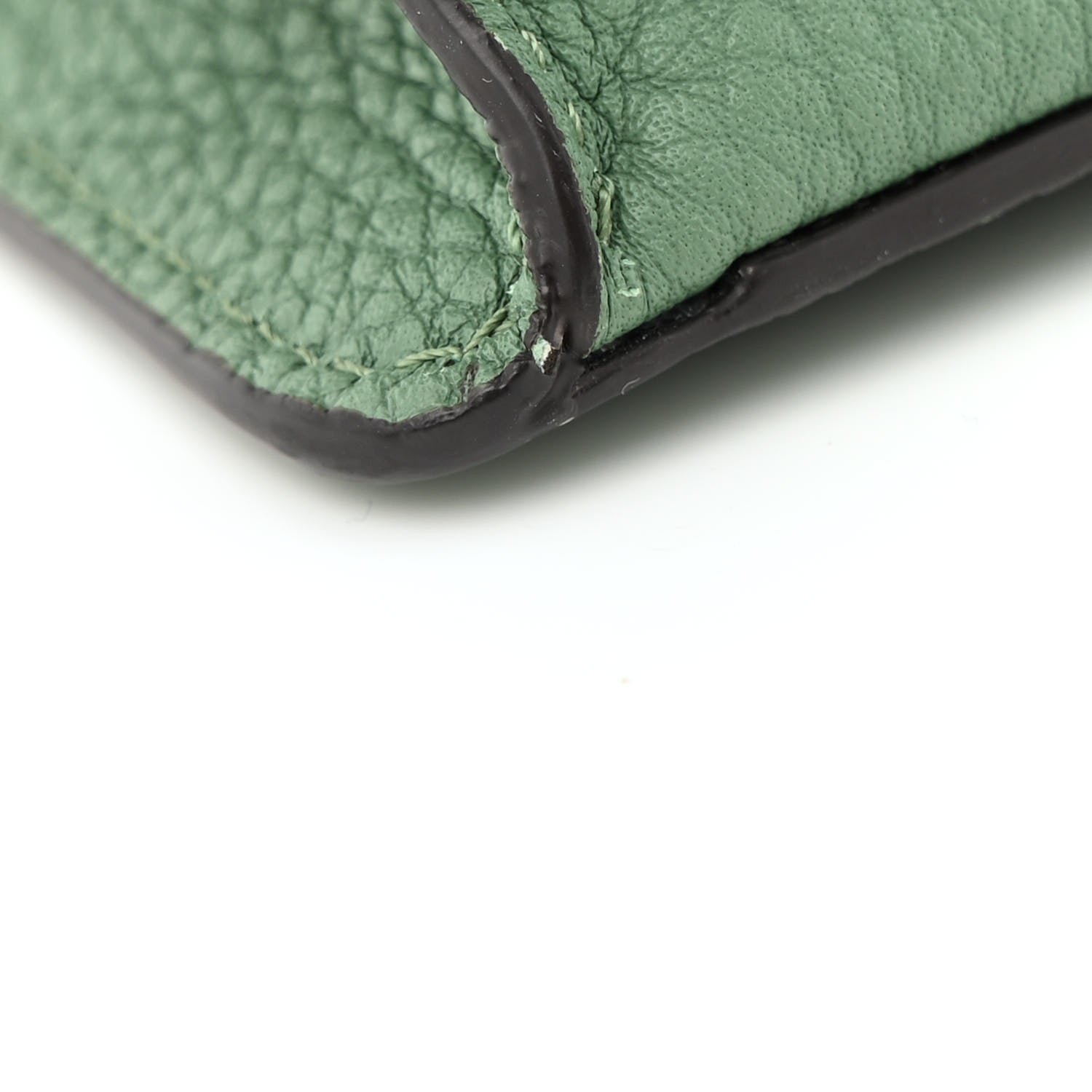 Fendi Cuoio Romano Vitello Cover Bi-Color Peekaboo I See U X Cross Satchel Green Island Maya 12 of 15