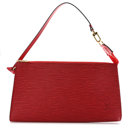 Louis Vuitton Epi Pochette Accessories 24 Rouge 1 of 6