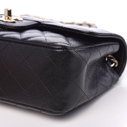 Chanel Caviar Quilted Mini Rectangular Flap Black 9 of 12
