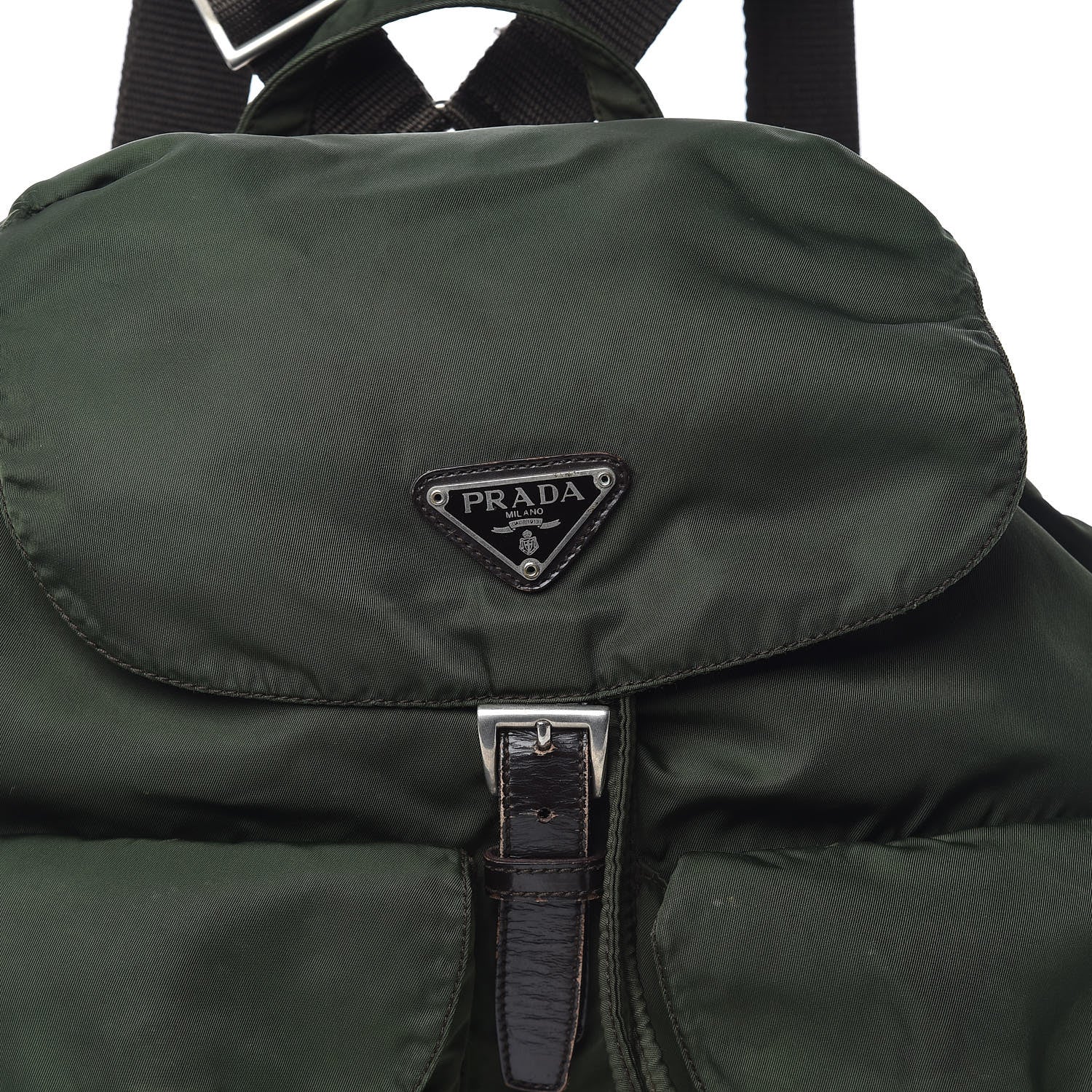 Prada Nylon Vela Medium Backpack Green 13 of 18