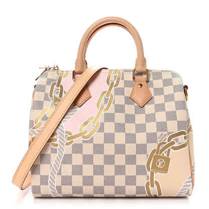 Louis Vuitton Damier Azur Nautical Speedy Bandouliere 25 1 of 13