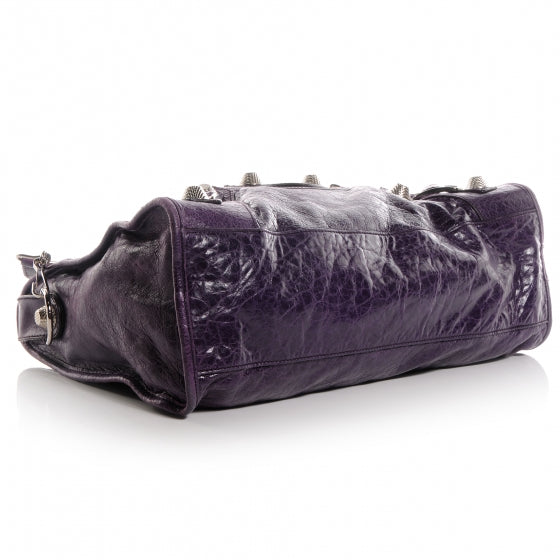 Balenciaga Agneau Giant 21 Silver Hardware City Raisin Purple 7 of 7