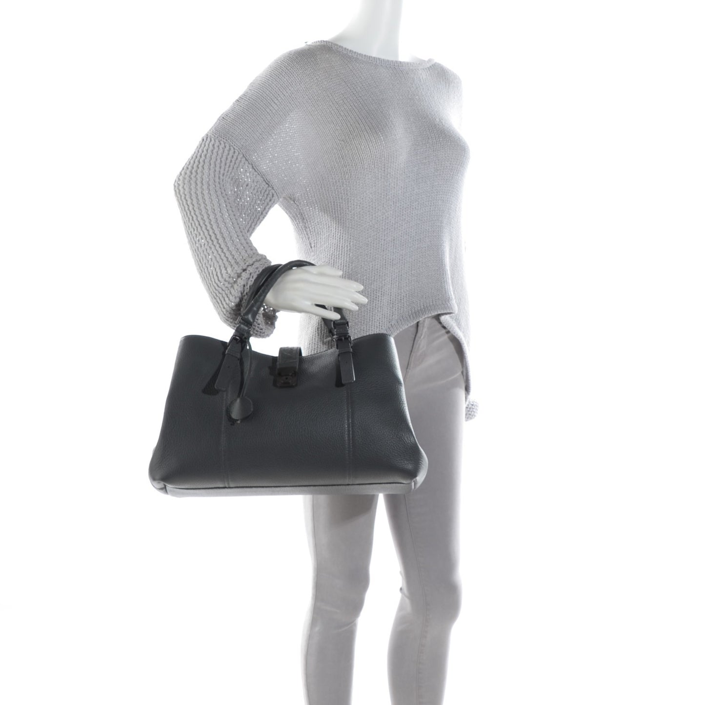 Cervo Medium Roma Tote New Light Grey