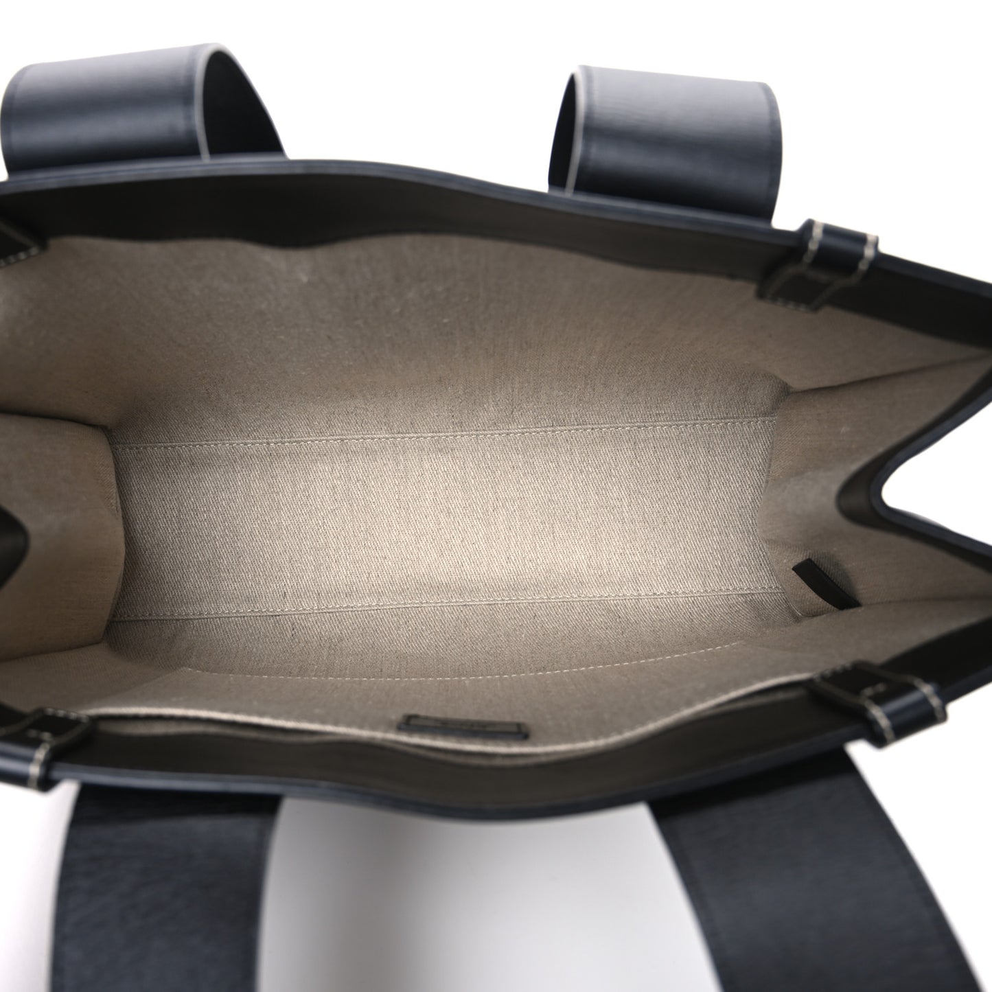 Calfskin Medium Woody Tote Black