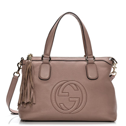 Gucci Cellarius Calfskin Small Soho Top Handle Satchel Pink 1 of 11