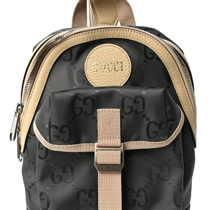 Gucci Econyl Nylon Monogram Off The Grid Sling Backpack Graphite Grey New Plaster 8 of 10