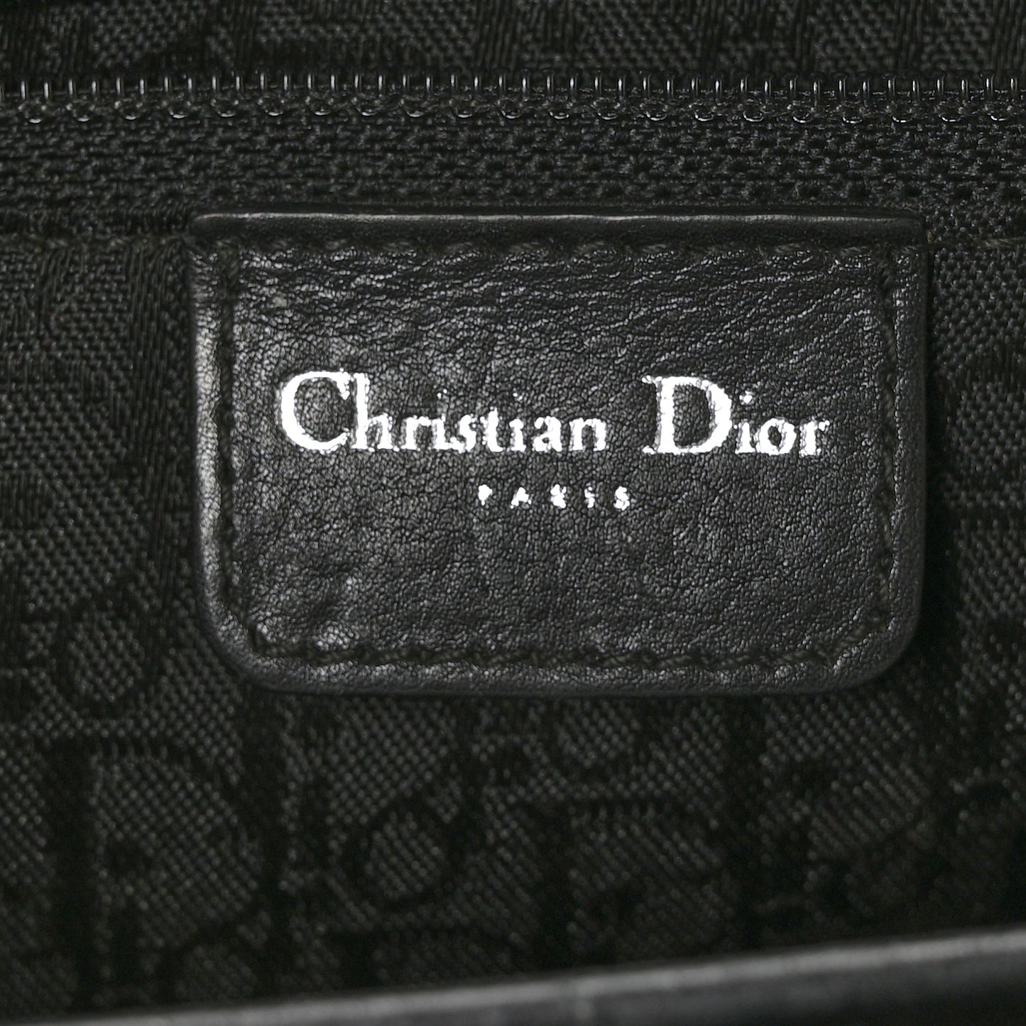 Calfskin Cannage Stitched Small Lady East West Lady Dior Black