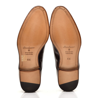 Gucci Calfskin Mens Captoe Oxford Loafers 8.5 Cocoa 5 of 9