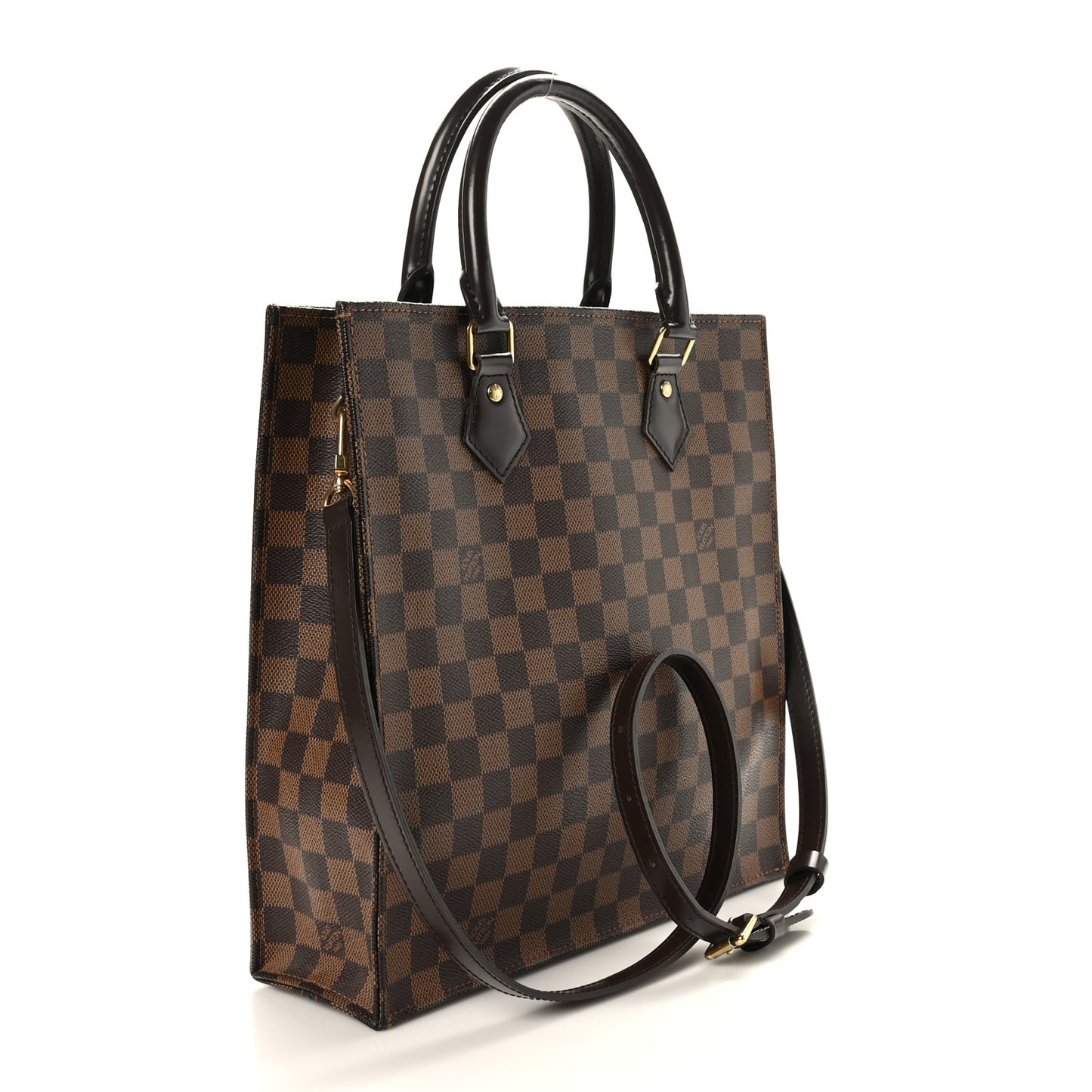 LOUIS VUITTON Damier Ebene Sac Plat PM