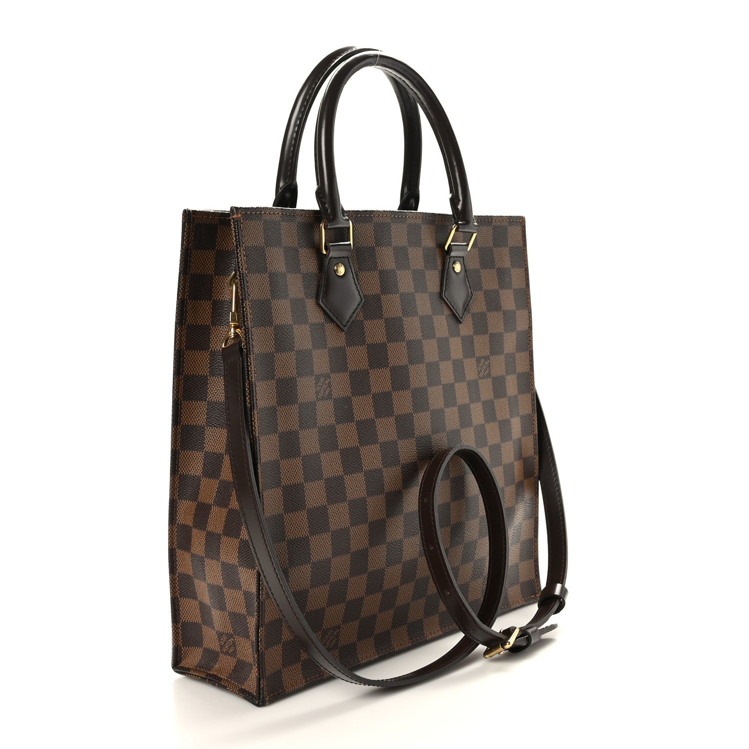 Louis Vuitton LOUIS VUITTON Damier Ebene Sac Plat PM 3 of 8