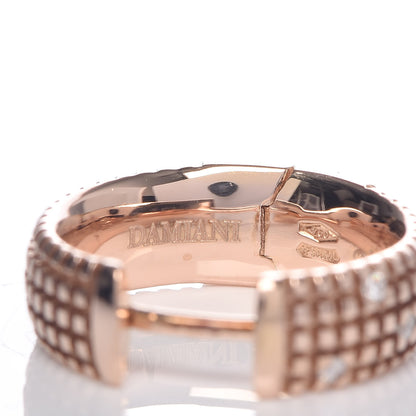 Damiani 18K Rose Gold Diamond Metropolitan Hoop Earrings 3 of 7