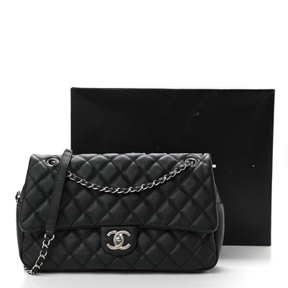 Chanel Caviar Quilted Jumbo Easy Flap Black 11 of 11
