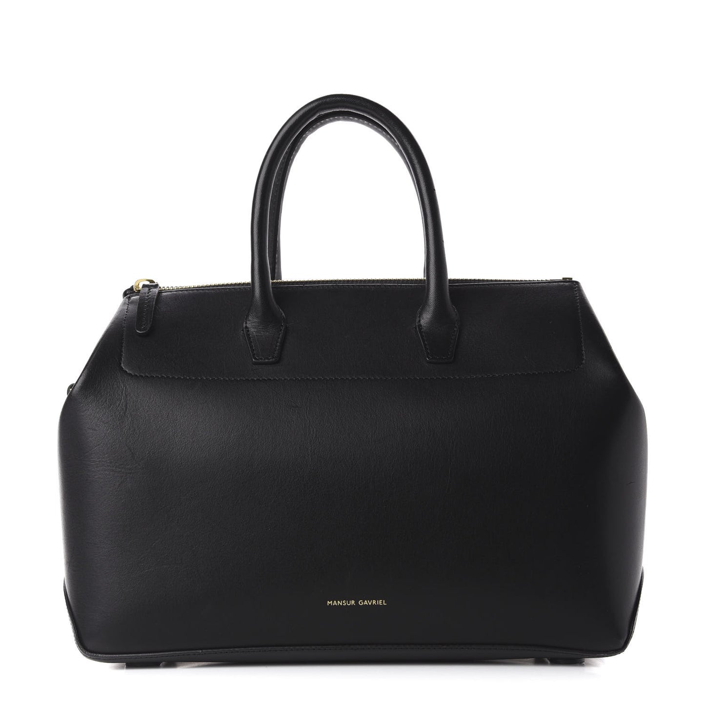 Calfskin Mini Travel Crossbody Bag Black Flamma