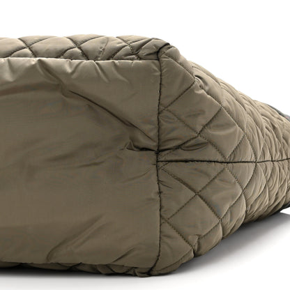 Chanel Nylon Quilted Medium Coco Cocoon Tote Khaki 9 of 9