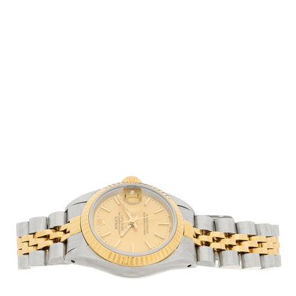 Rolex Stainless Steel 18K Yellow Gold 26mm Oyster Perpetual Datejust Watch Champagne 69173 2 of 4