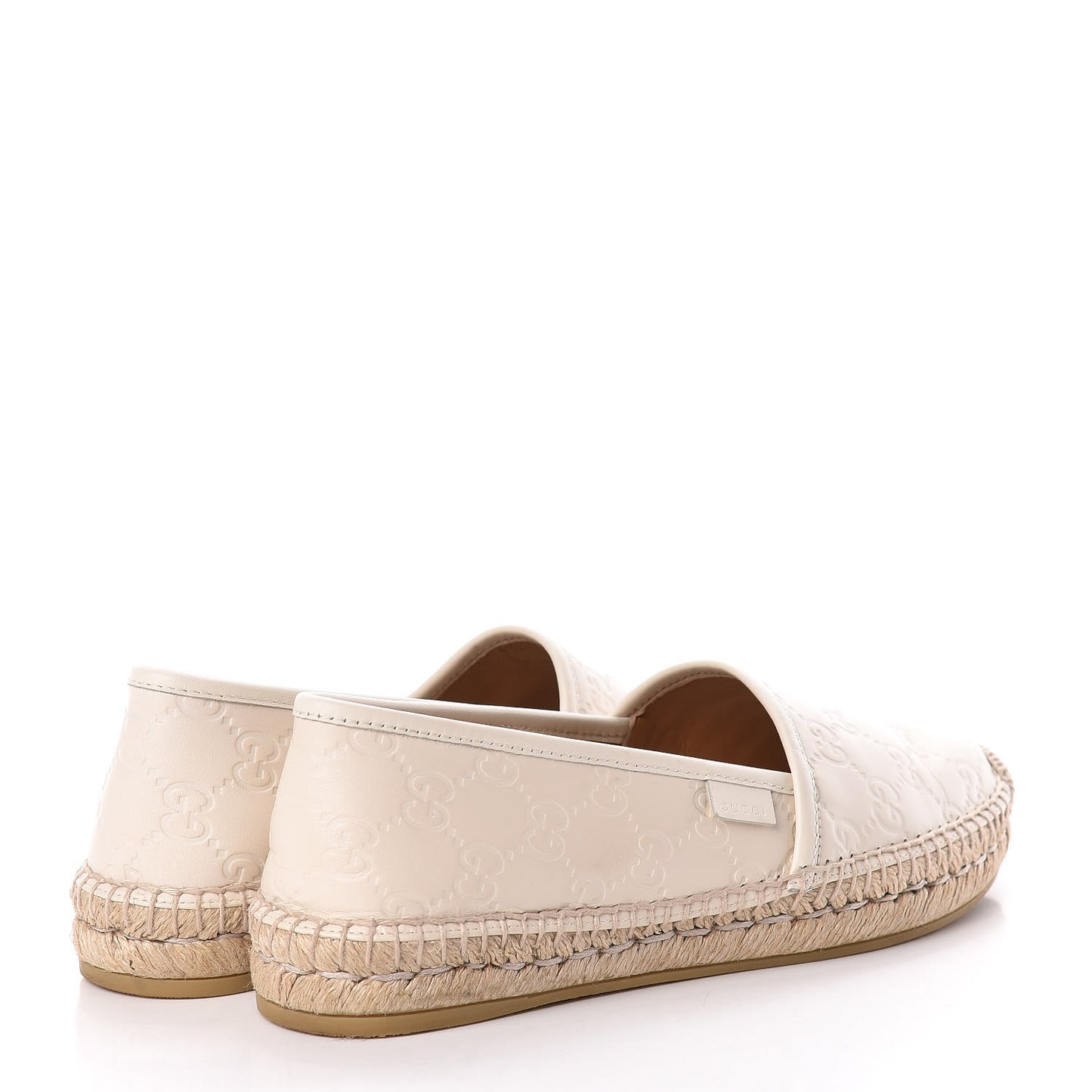 Guccissima Signature Espadrilles 38 Mystic White