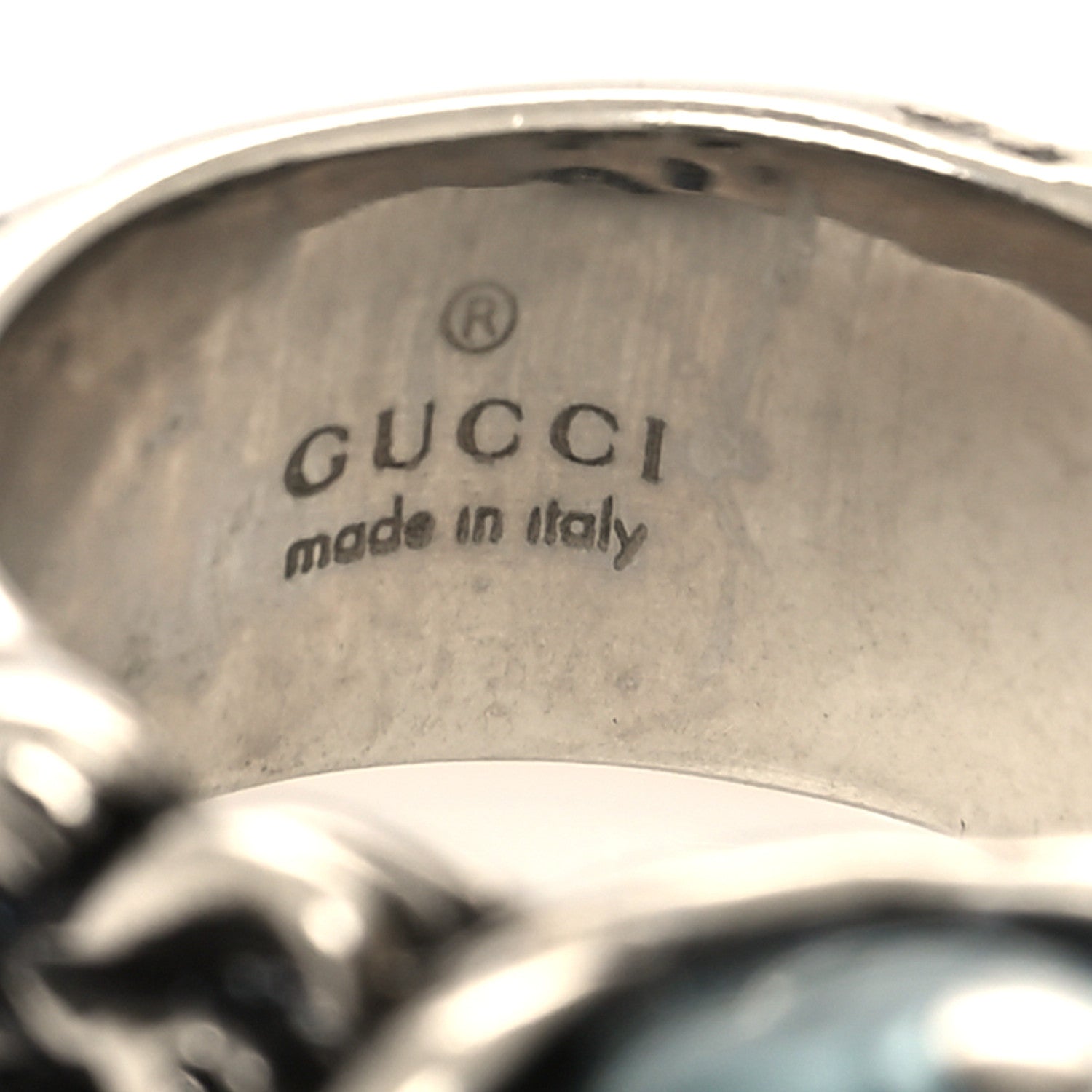 Gucci Metal Pearl Ring 49 5 Silver 4 of 4