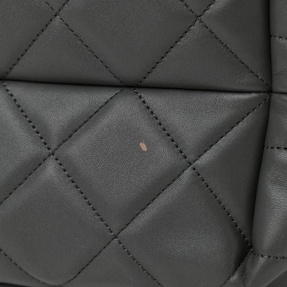 Chanel Lambskin Quilted CC Dweller Drawstring Tote Grey 10 of 10