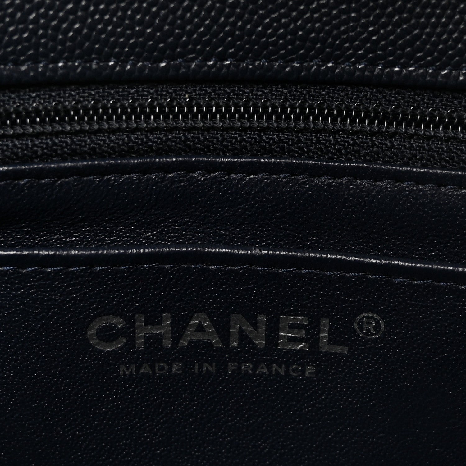 Chanel Caviar Quilted Mini Rectangular Flap Navy 6 of 10