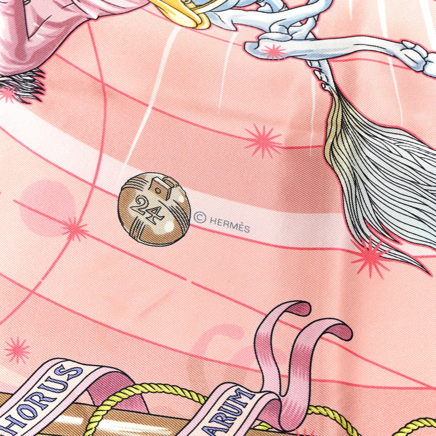 Silk Chorus Stellarum Scarf 70 Rose Poudre Gris