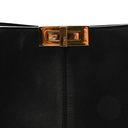 Fendi Vitello Seta Century Large Peekaboo X-Lite Black Fragola 8 of 10