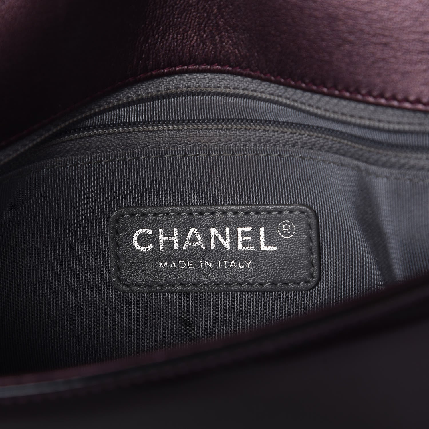 Chanel Iridescent Patent Quilted Small Coco Boy Flap Purple 6 of 7