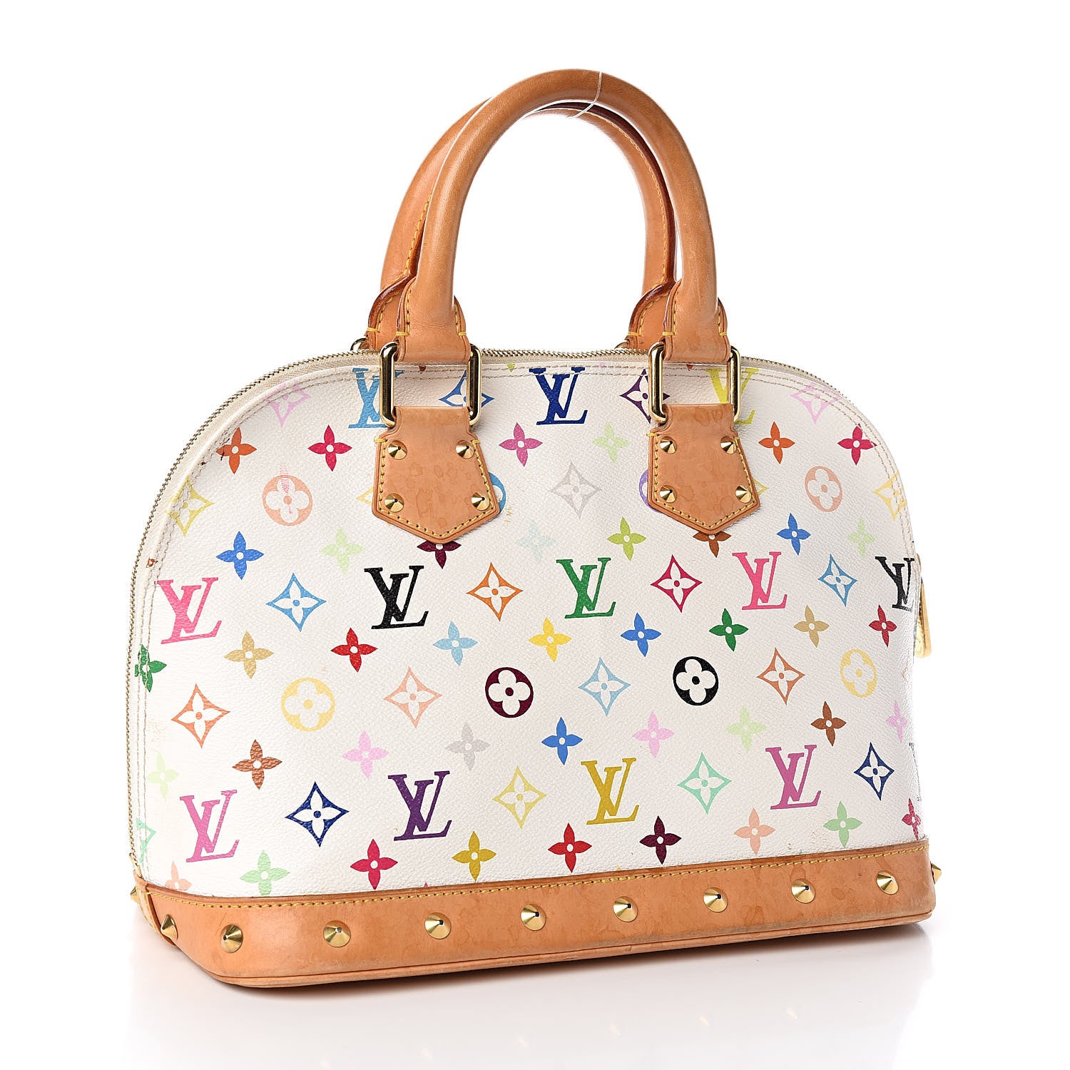 Louis Vuitton Monogram Multicolor Alma White 3 of 16