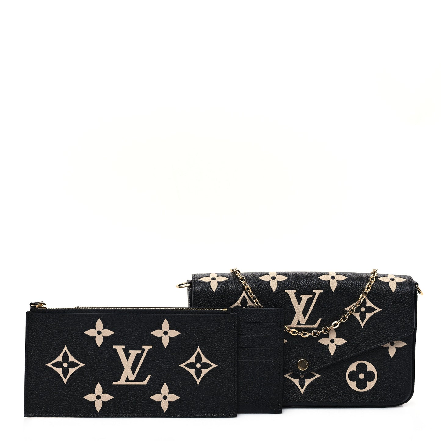 Empreinte Monogram Giant Felicie Pochette Black Beige