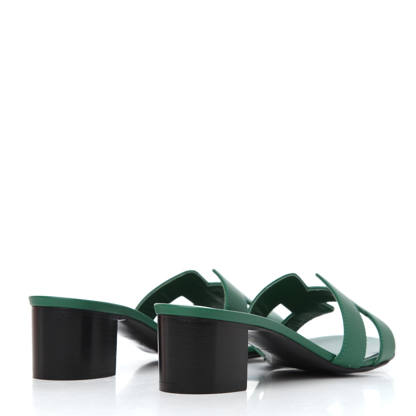 Calfskin Oasis Sandals 37 Vert Emeraude