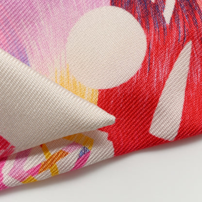 Hermes Silk Ex-Libris Marble Twilly Rose White Bleu 5 of 5