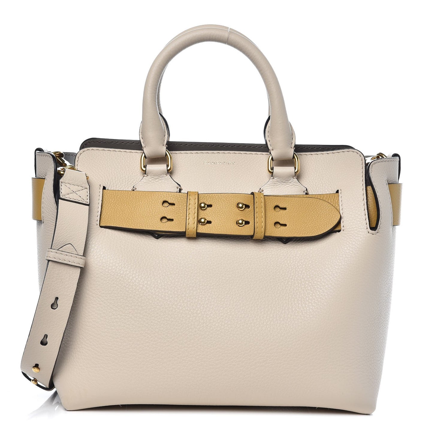 Soft Grain Calfskin Small Belt Bag Limestone Yellow