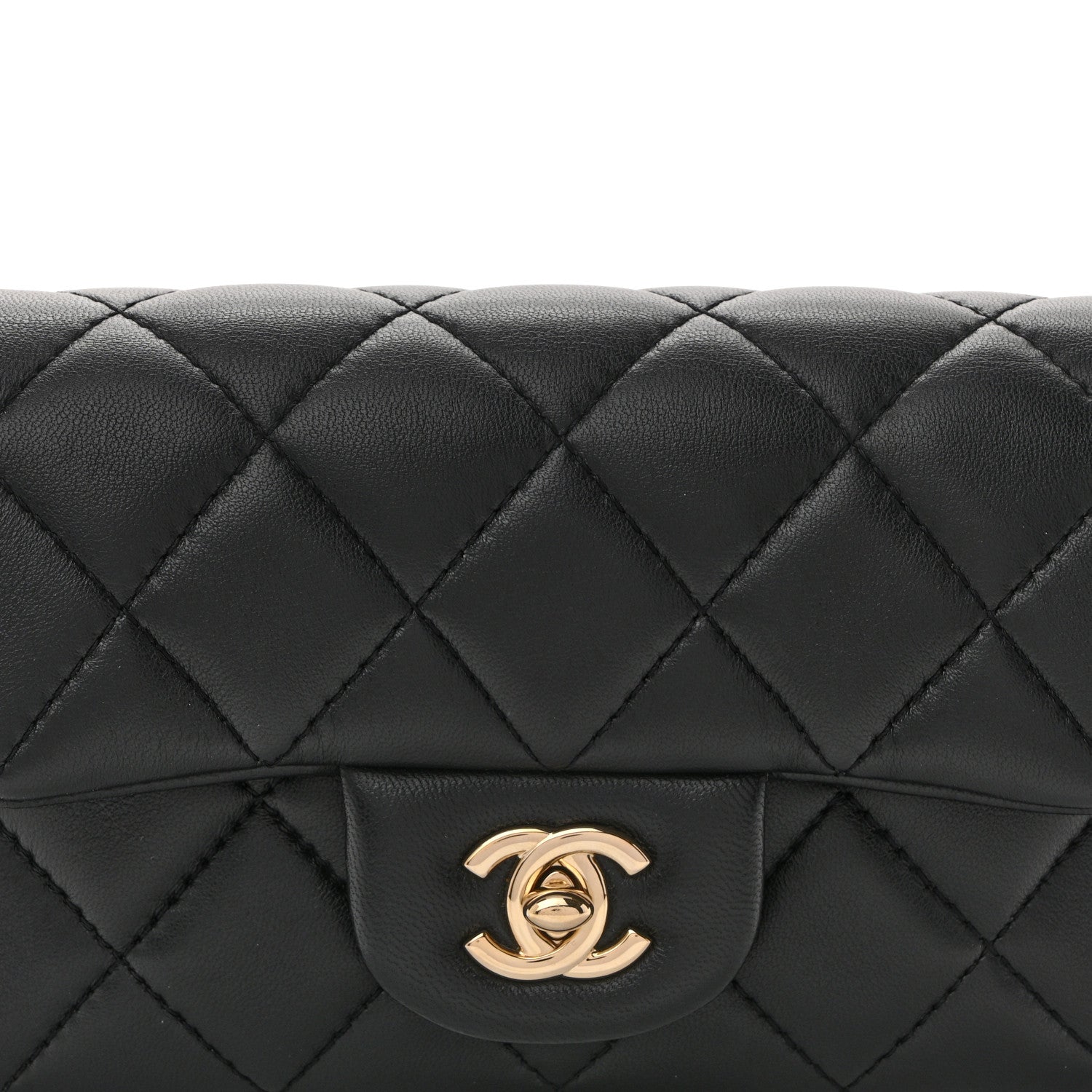 Chanel Lambskin Quilted Mini My Precious Waist Bag Black 8 of 10