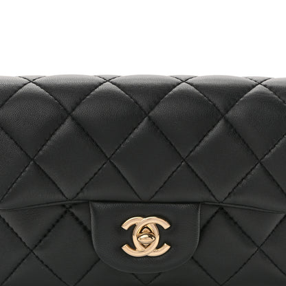 Chanel Lambskin Quilted Mini My Precious Waist Bag Black 8 of 10
