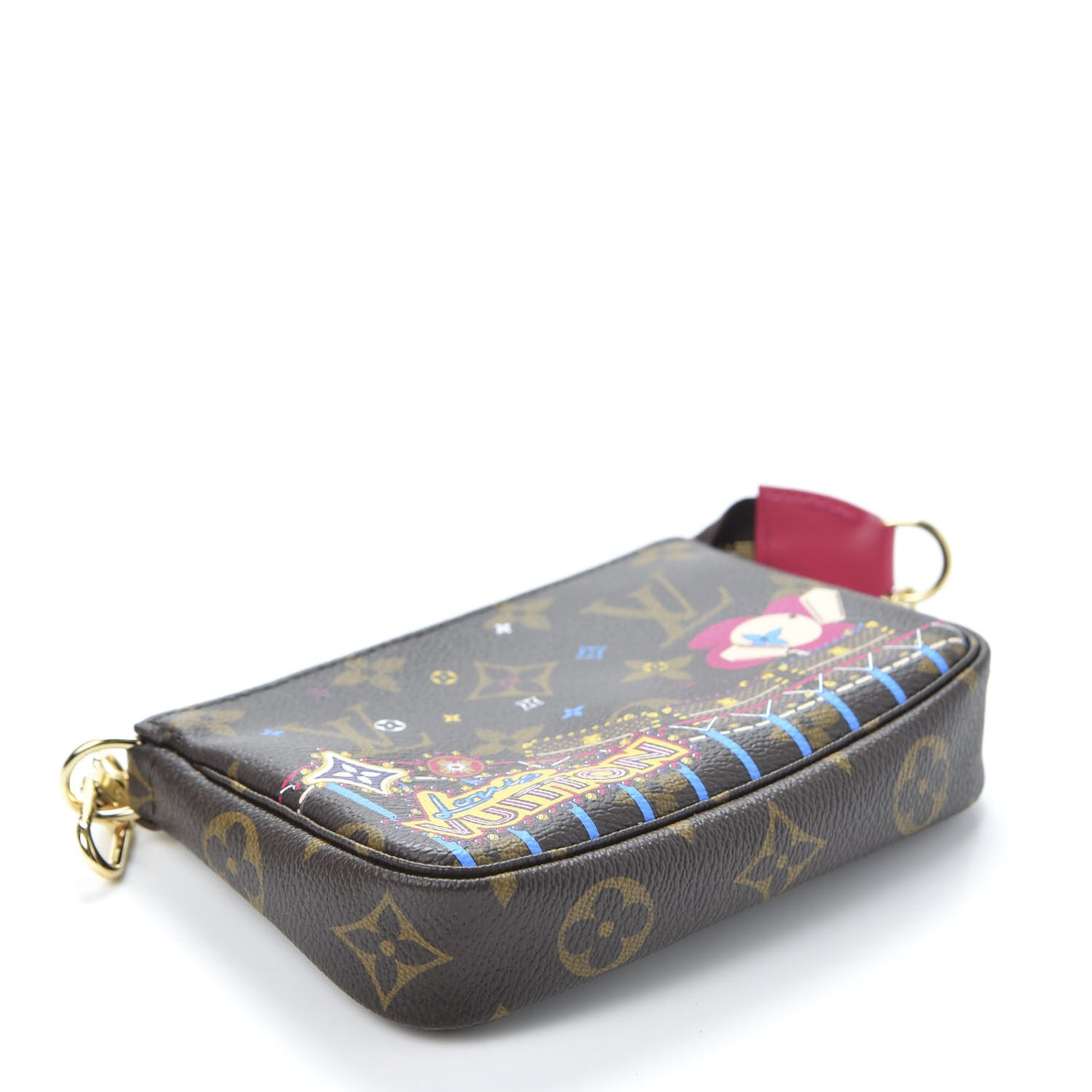 Monogram 2020 Christmas Animation Roller Coaster Mini Pochette Accessories Pivoine