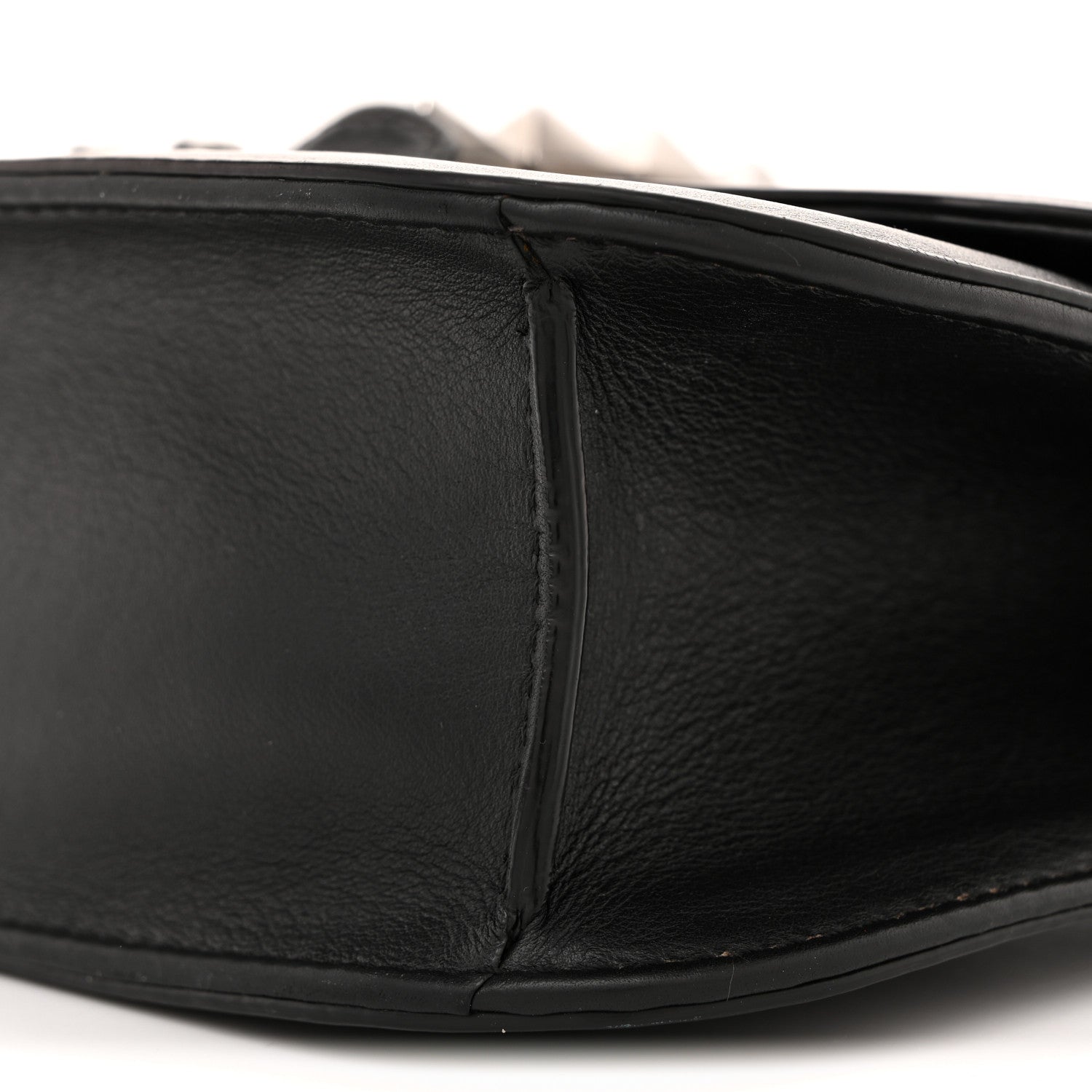 Valentino Garavani Vitello Medium Glam Lock Rockstud Flap Black 9 of 10