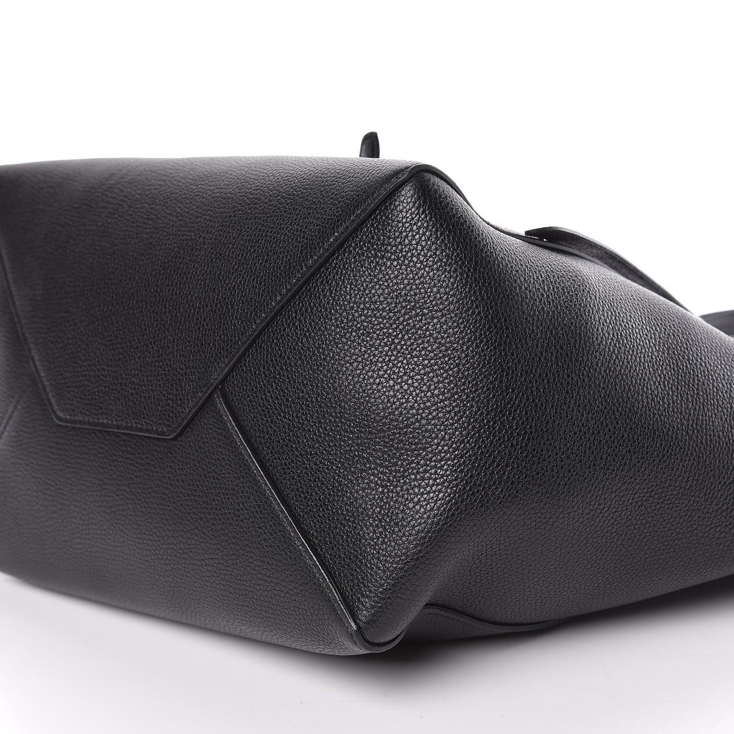 Soft Grained Calfskin Small Belt Cabas Phantom Black