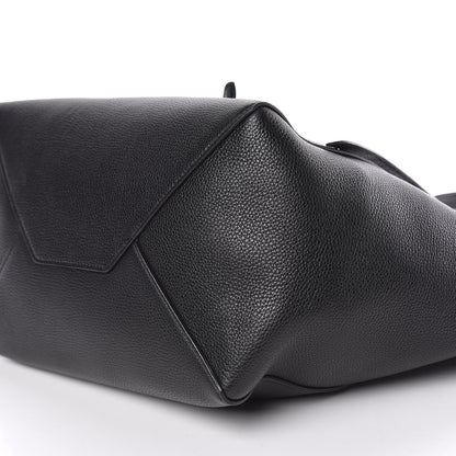 Celine Soft Grained Calfskin Small Belt Cabas Phantom Black 9 of 10