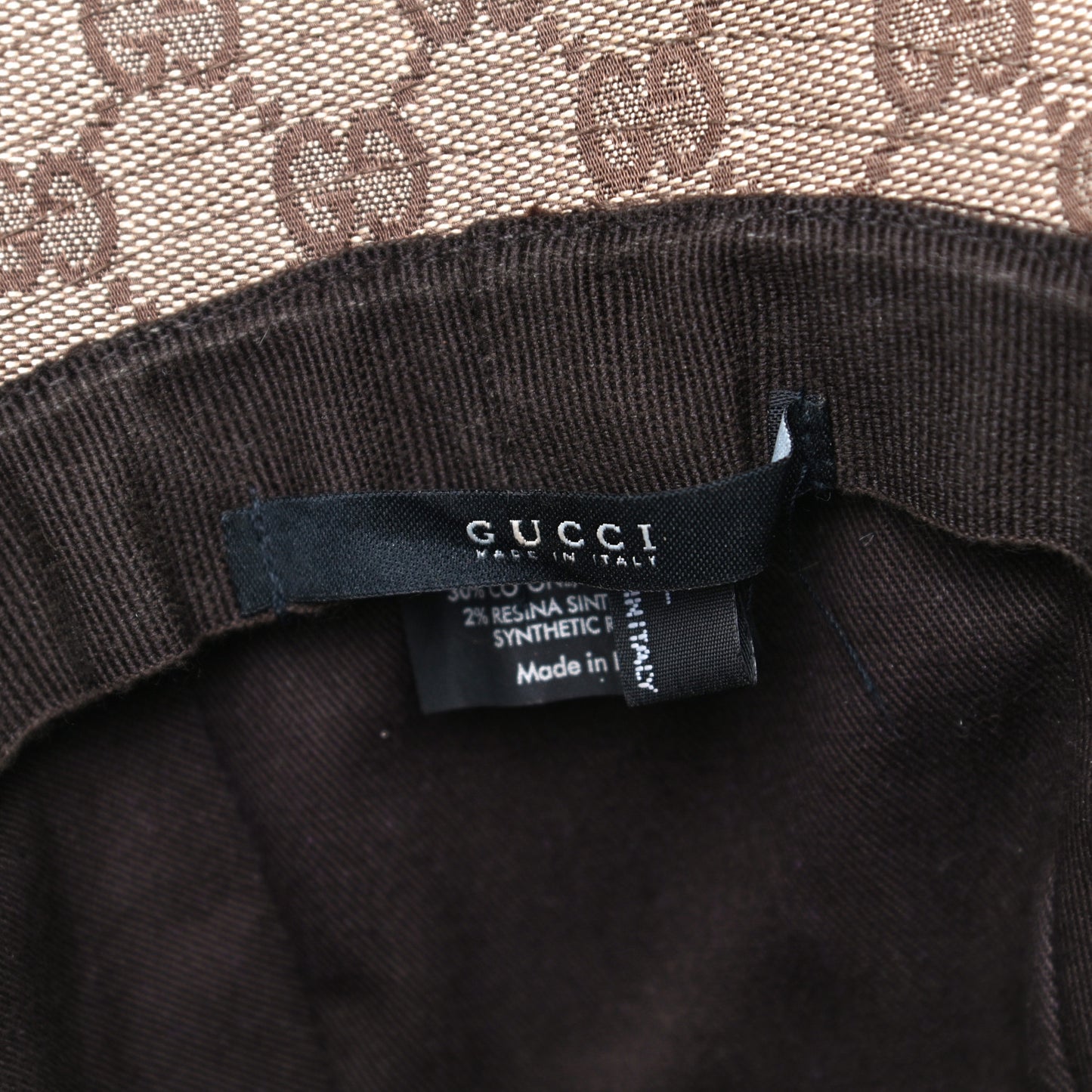 Monogram Web Bucket Hat L Brown